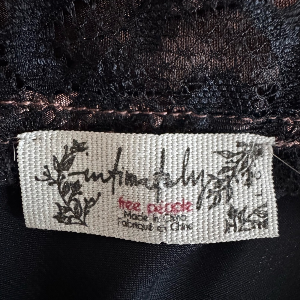 ✨ Free People Intimately Sunset Shimmer Midi Slip Dress | Size L NWOT - Picture 6 of 8